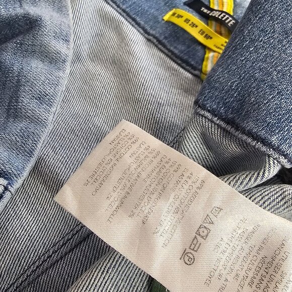 Anthropologie Maeve Colette Regenerative Cotton Crop Wide-Leg Jean, Plus, 26W - Picture 7 of 10